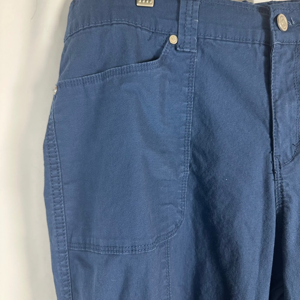 Code Bleu‎ Blue Stretch Convertible Cargo Pant 14P Mid Rise Tapered Leg Gorpcore - Picture 4 of 11